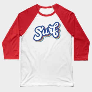 Retro, Vintage, Classic, Cool, Distressed, Surf, Beach Design Baseball T-Shirt